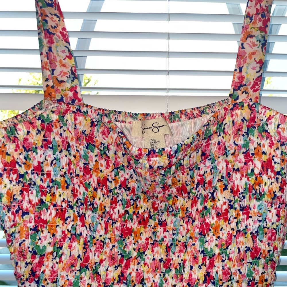 FLORAL PATTERN MINI DRESS